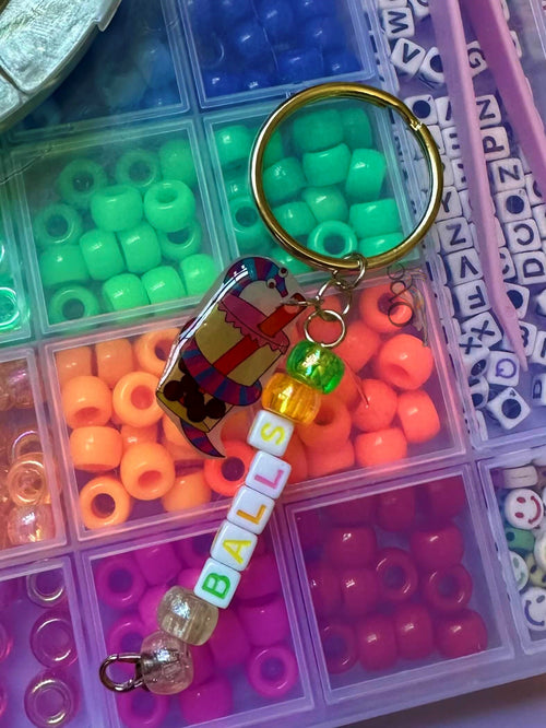 (<1") Sherbert Resin Keychain ONE OF A KIND