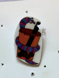 Orange Boba with Pink Lid (<1") Sherbert Resin Pin LIMITED EDITION -Sherbert Got Hungry B-Grade-