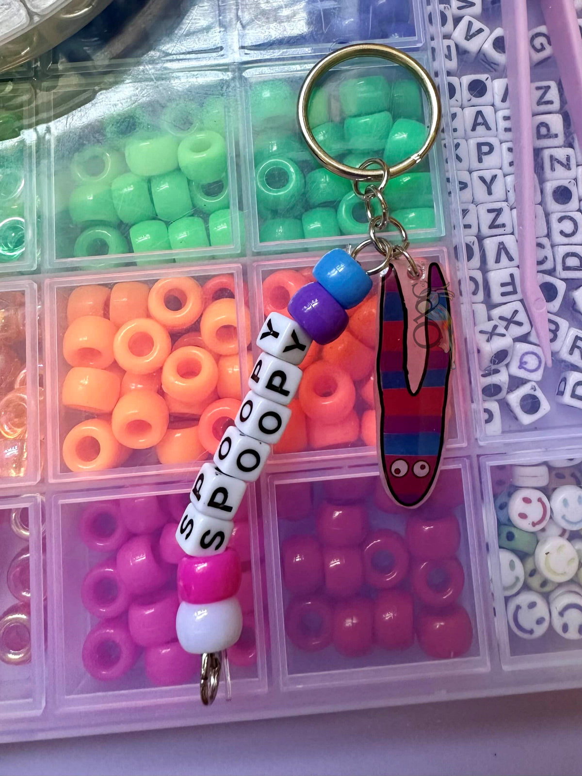 (<1") Sherbert Resin Keychain ONE OF A KIND
