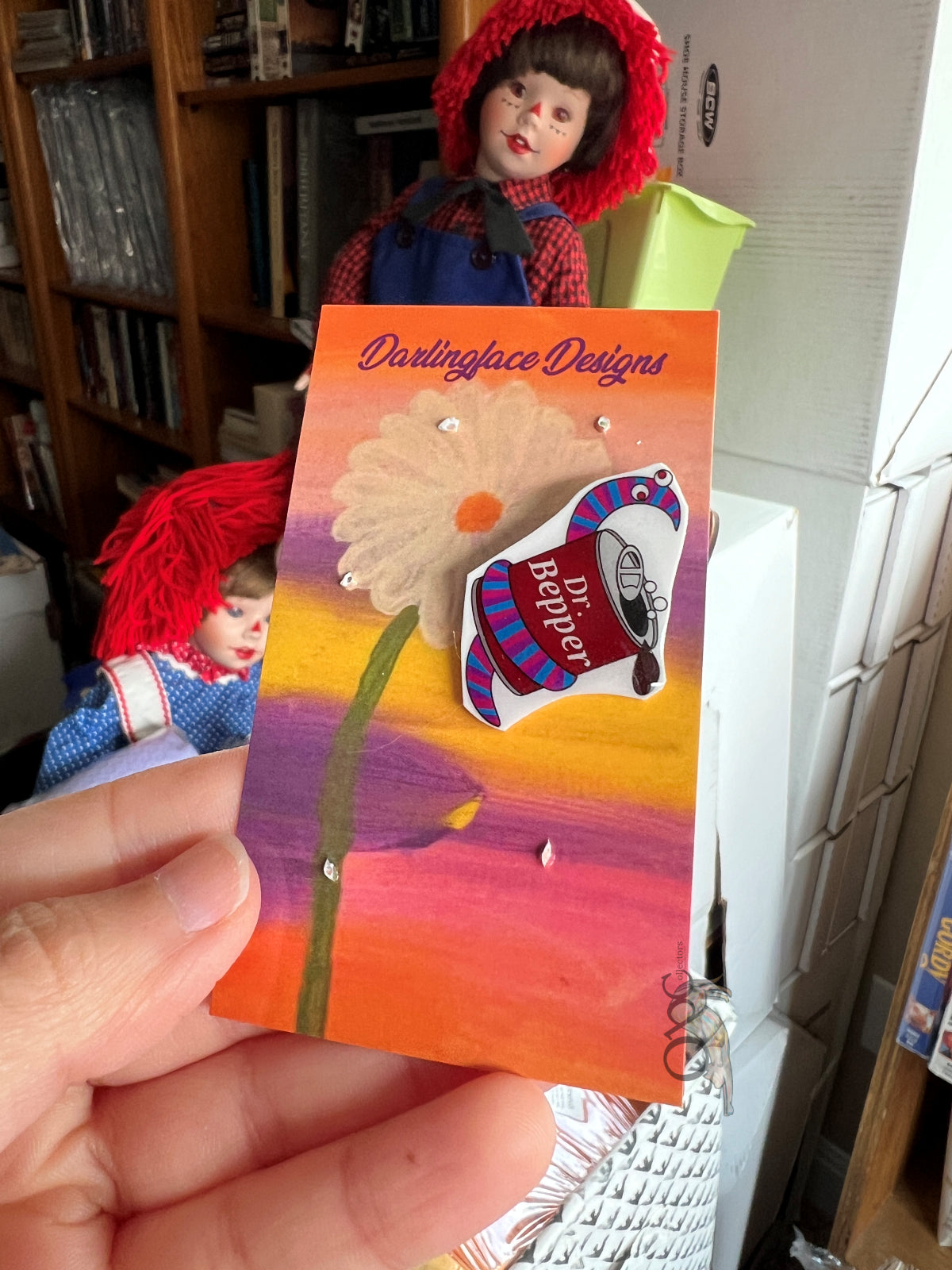 Dr. Bepper Cures All (<1") Sherbert Resin Pin ONE OF A KIND