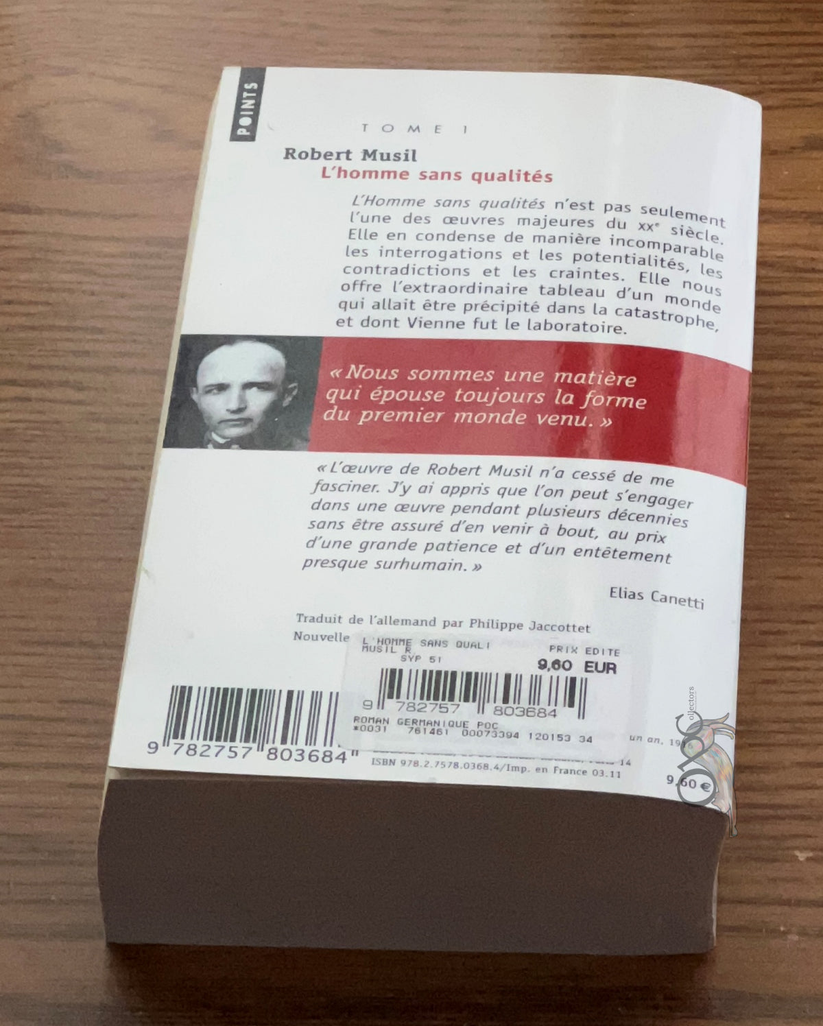 L'homme sans qualités, tome 1 by Robert Musil, Philippe Jaccottet  (Traduction)