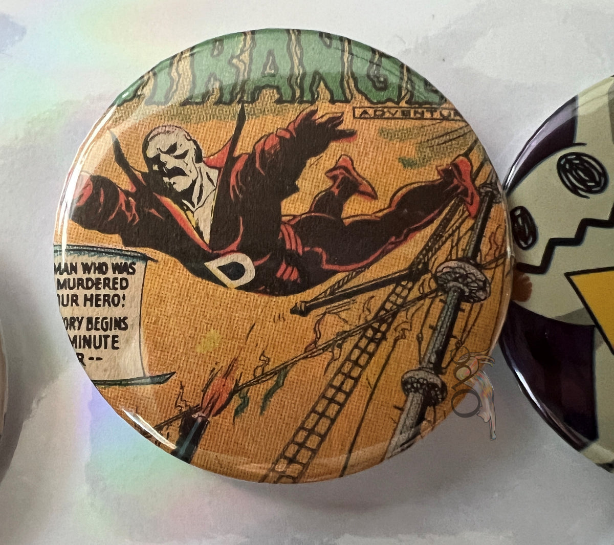 52mm Deadman OOAK Button Pinback