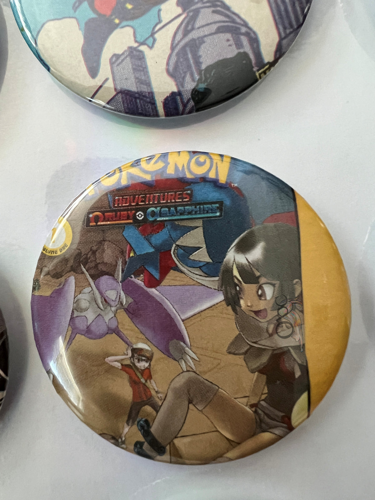 52mm Battle Monster Trainers OOAK Button Pinback Clearance