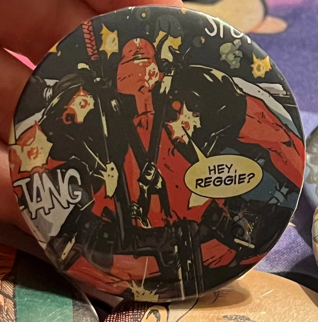 52mm Deadpool OOAK Button Pinback