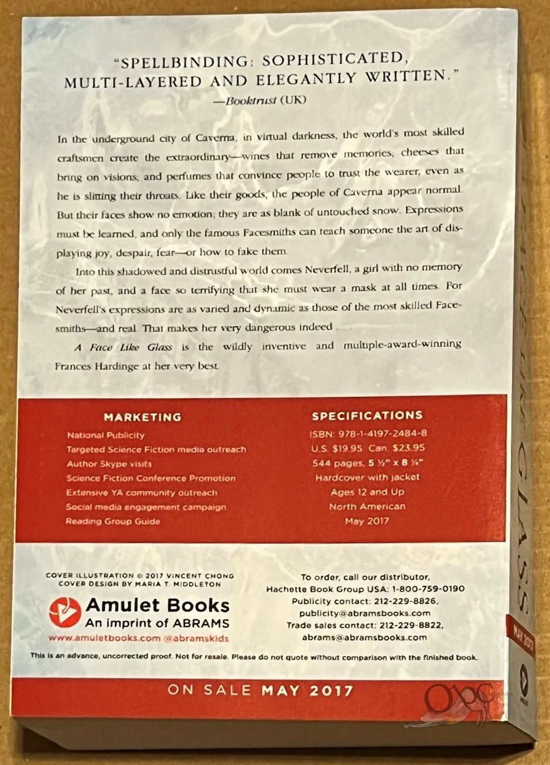 ARC A Face Like Glass: Includes 2 Bonus Samplers by Frances Hardinge