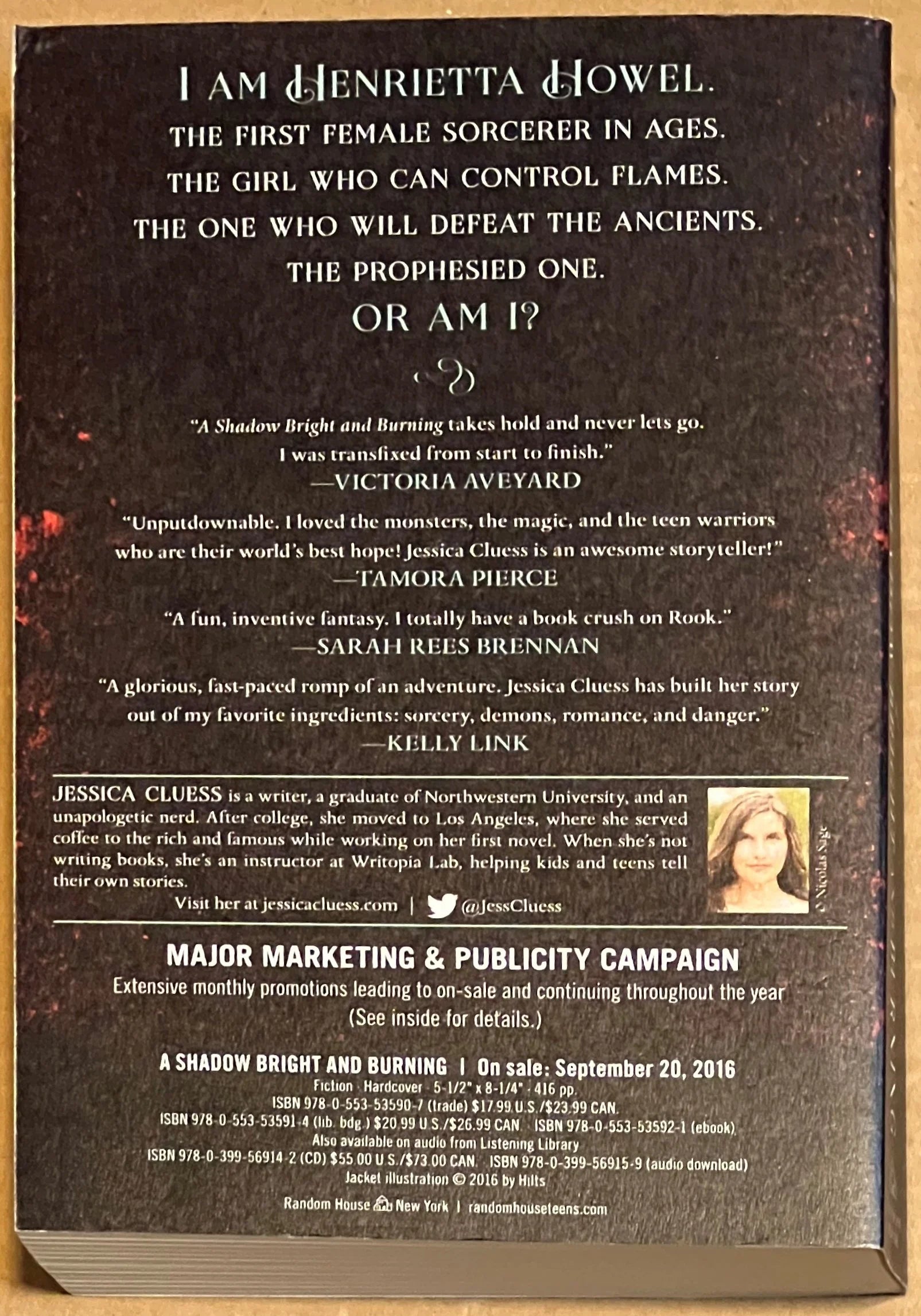 ARC A Shadow Bright and Burning by Jessica Cluess