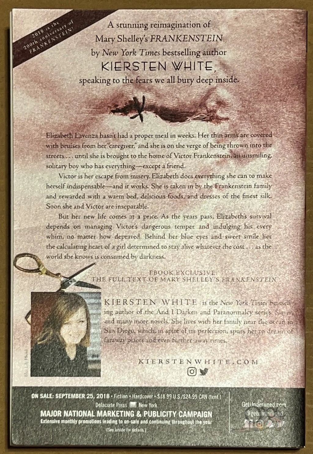 ARC The Dark Descent of Elizabeth Frankenstein by Kiersten White