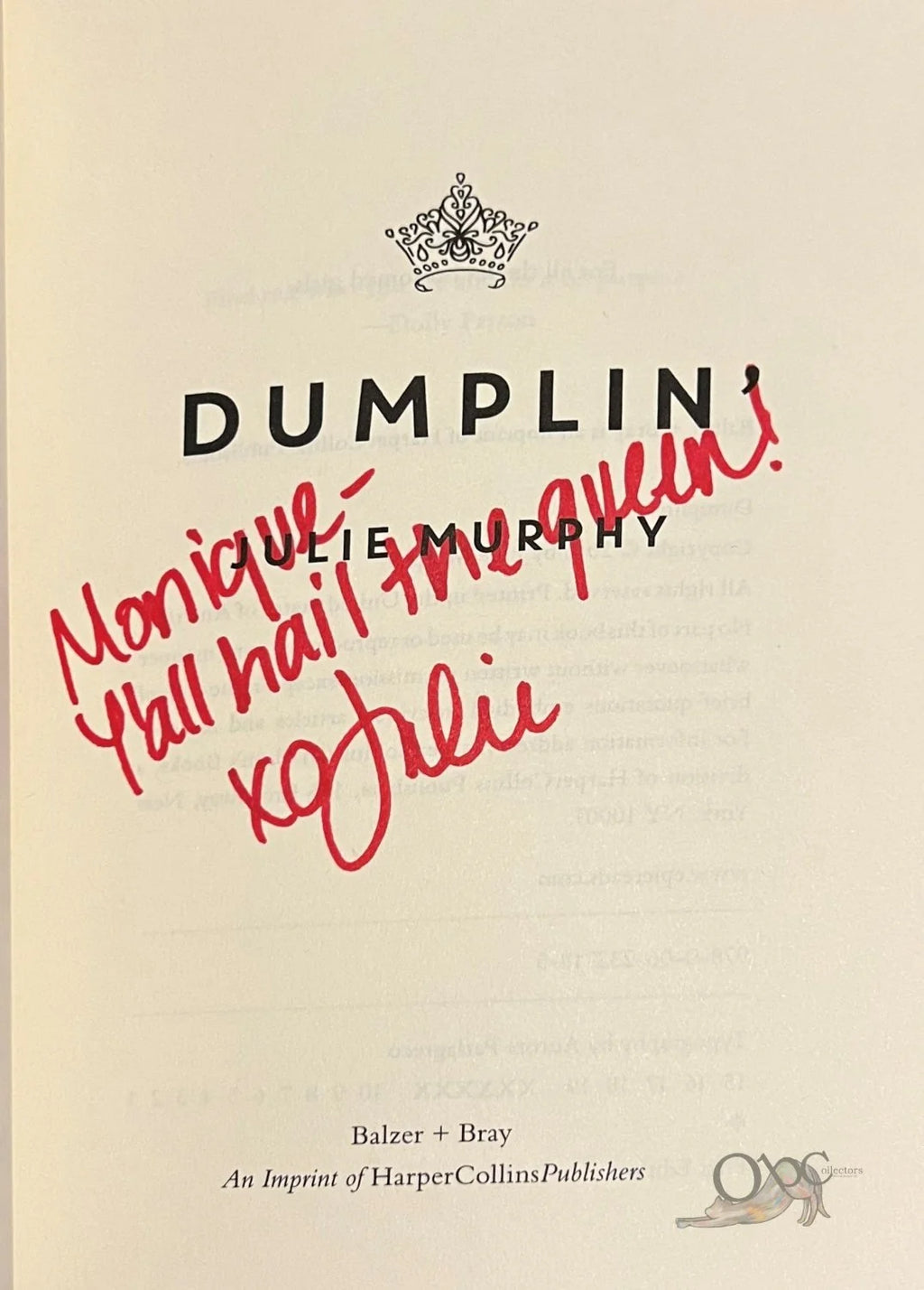 ARC Dumplin' by Julie Murphy