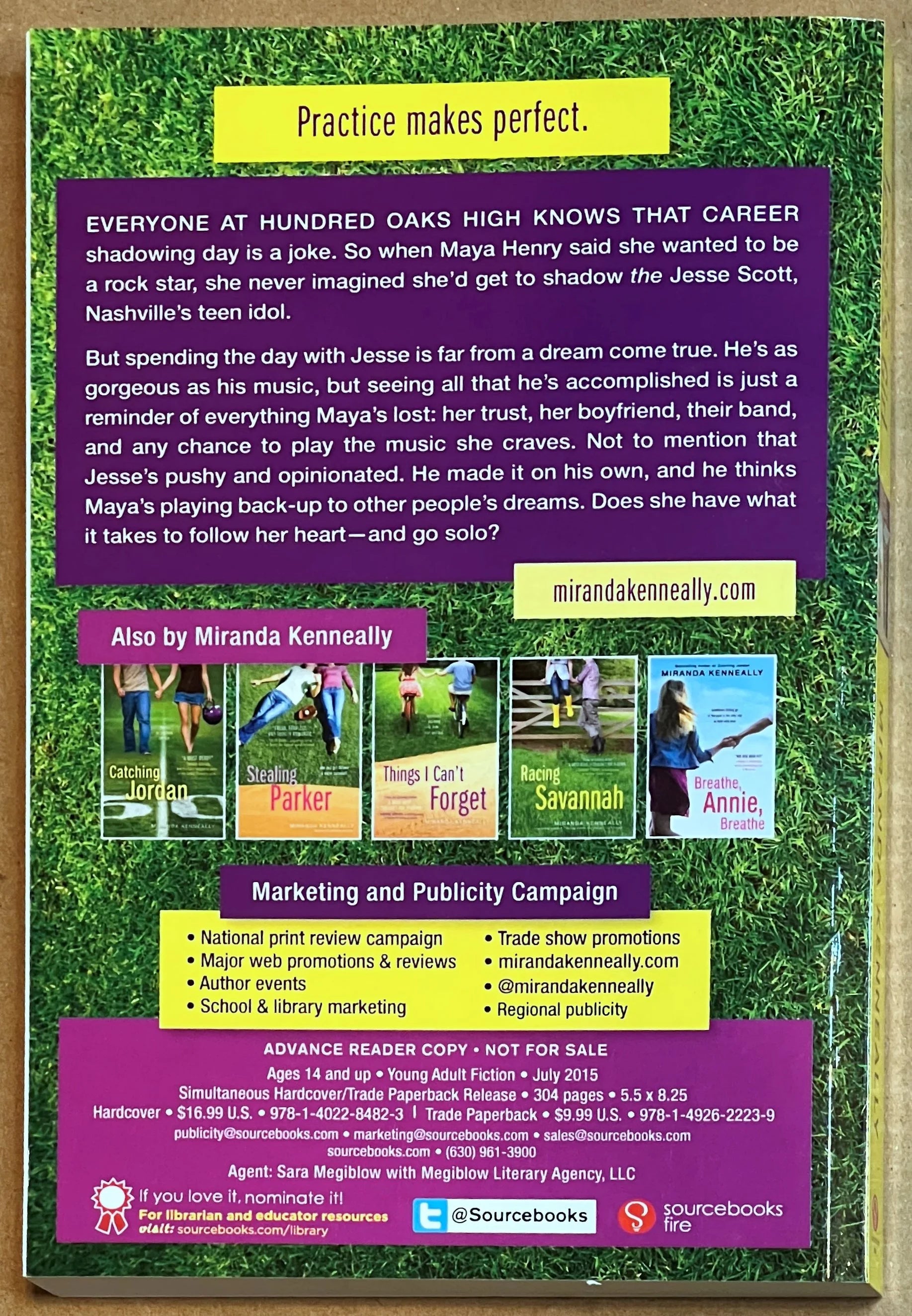 ARC Jesse's Girl by Miranda Kenneally