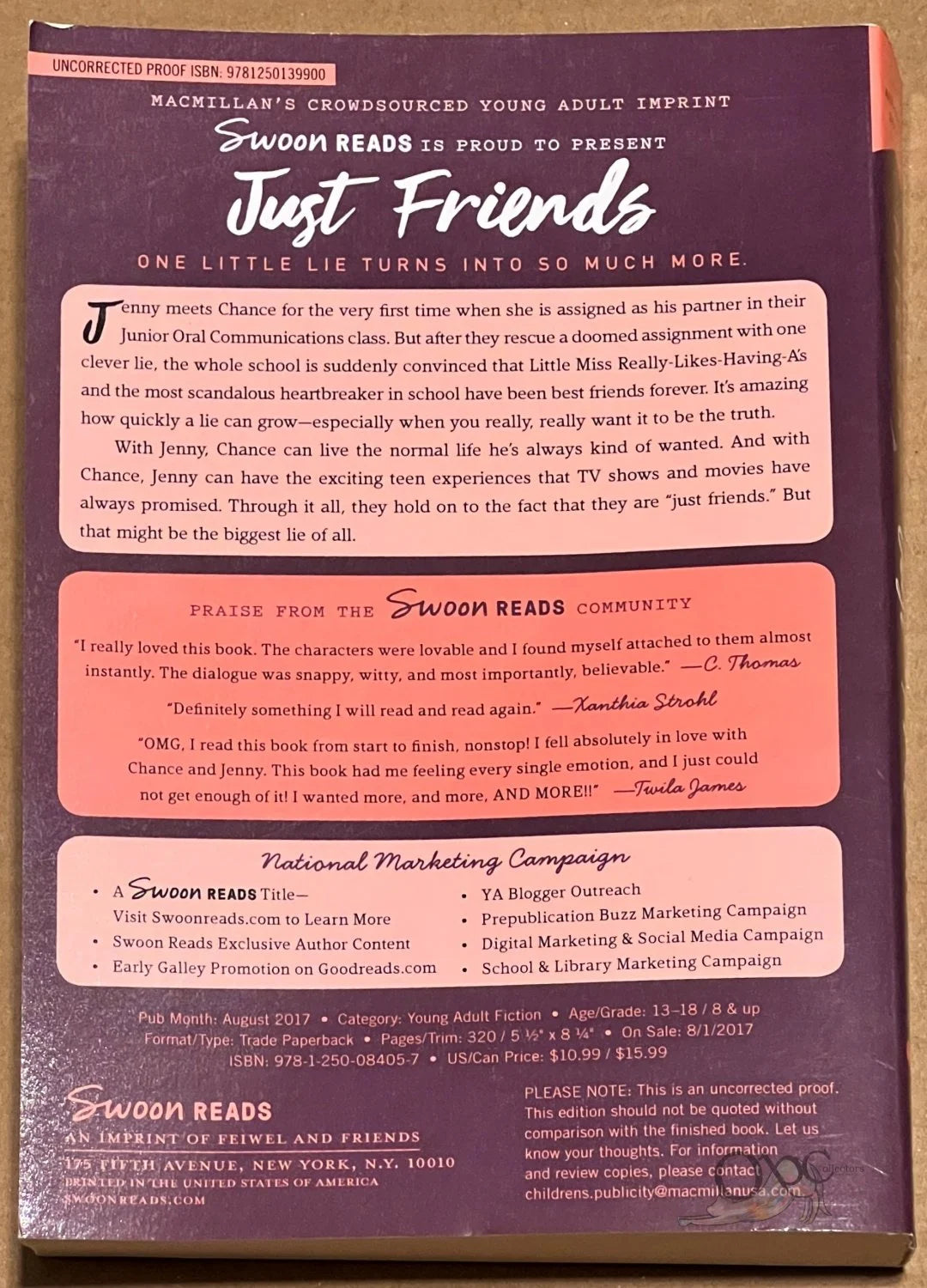 ARC Just Friends by Tiffany Pitcock