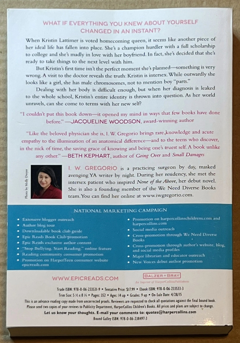 ARC None of the Above by I. W. Gregorio