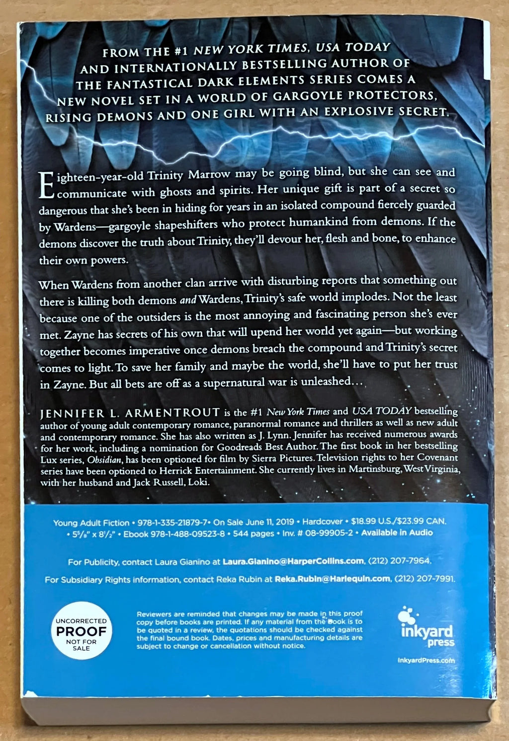 ARC Storm and Fury by Jennifer L. Armentrout