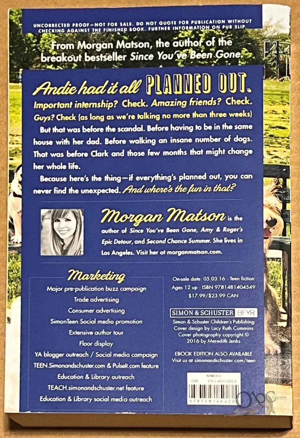 ARC The Unexpected Everything by Morgan Matson