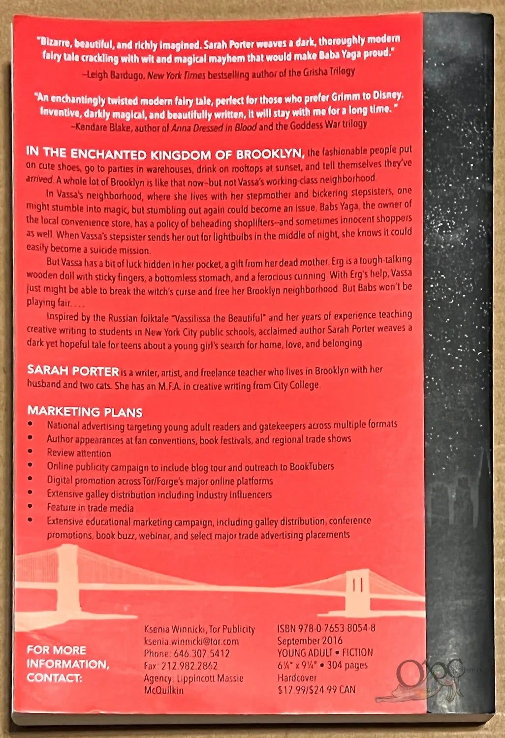 ARC Vassa in the Night by Sarah Porter