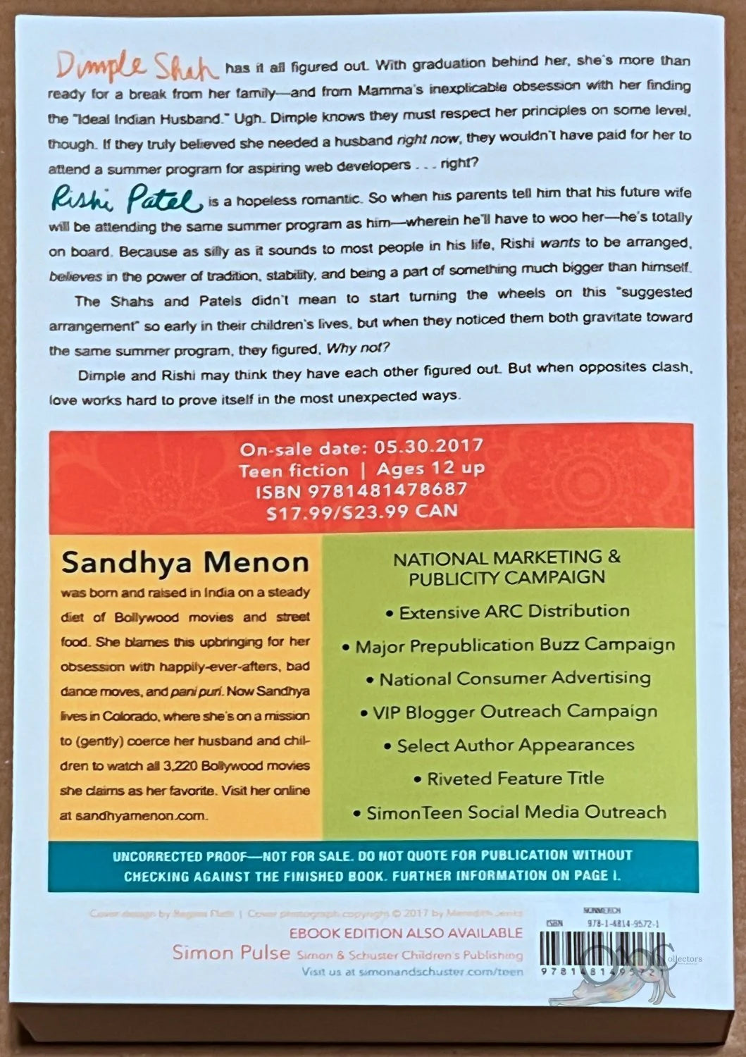 ARC When Dimple Met Rishi by Sandhya Menon