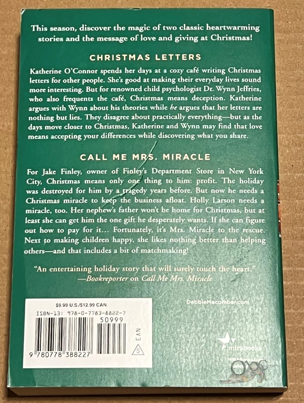 A Christmas Message: 2 Great Stories: Christmas Letters and Call me Mrs. Miracle by Debbie Macomber