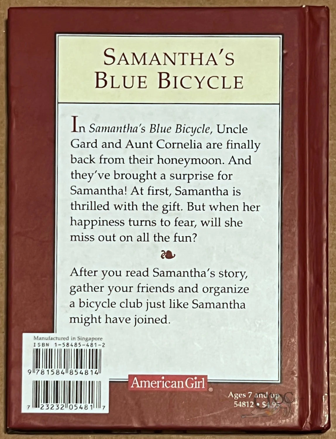 Samanth's Blue Bicycyle by American Girl Company
