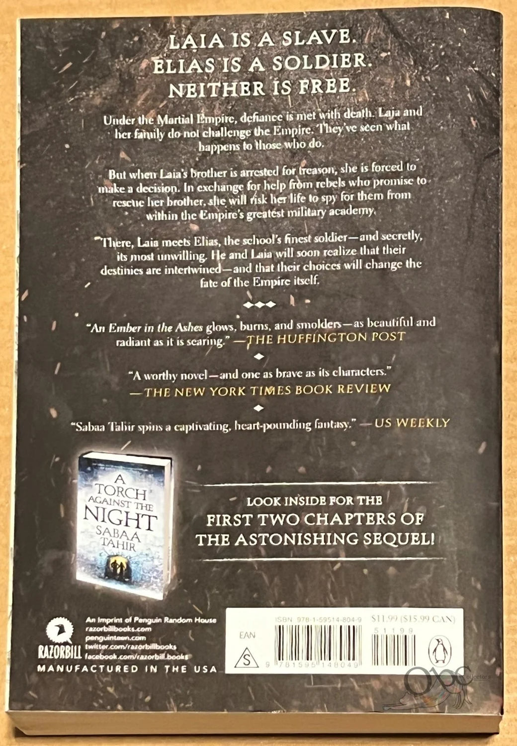 An Ember in the Ashes (Book #1) by Sabaa Tahir