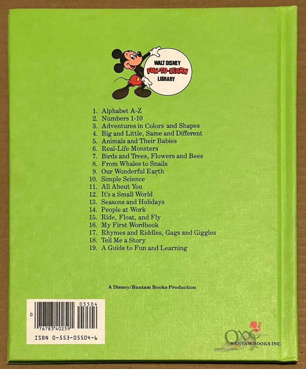 Fun-to-Learn Library Walt Disney Volume 4 Big and Little, Same and Different