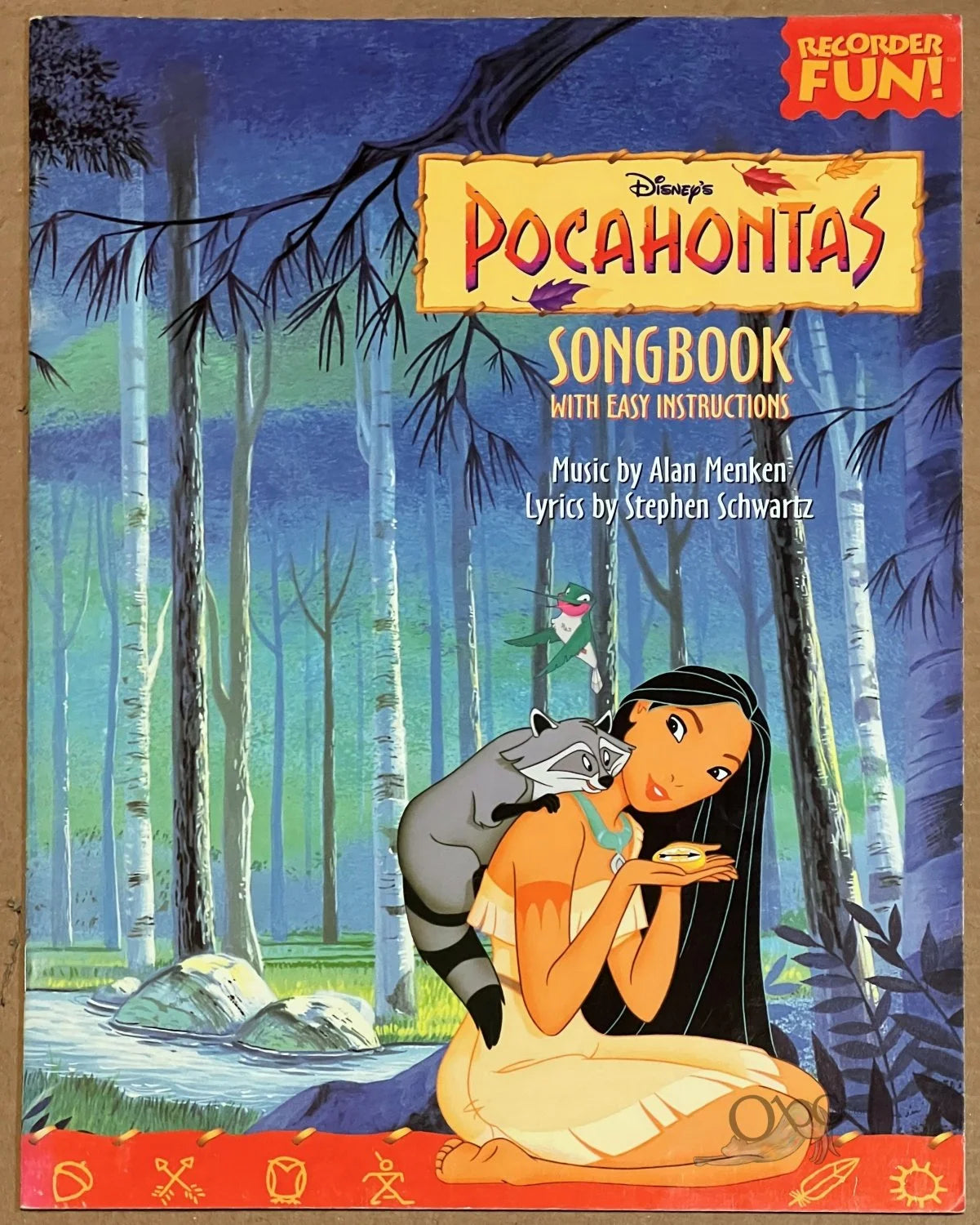 Disney Pocahontas: Recorder Fun! Songbook with Easy Instructions