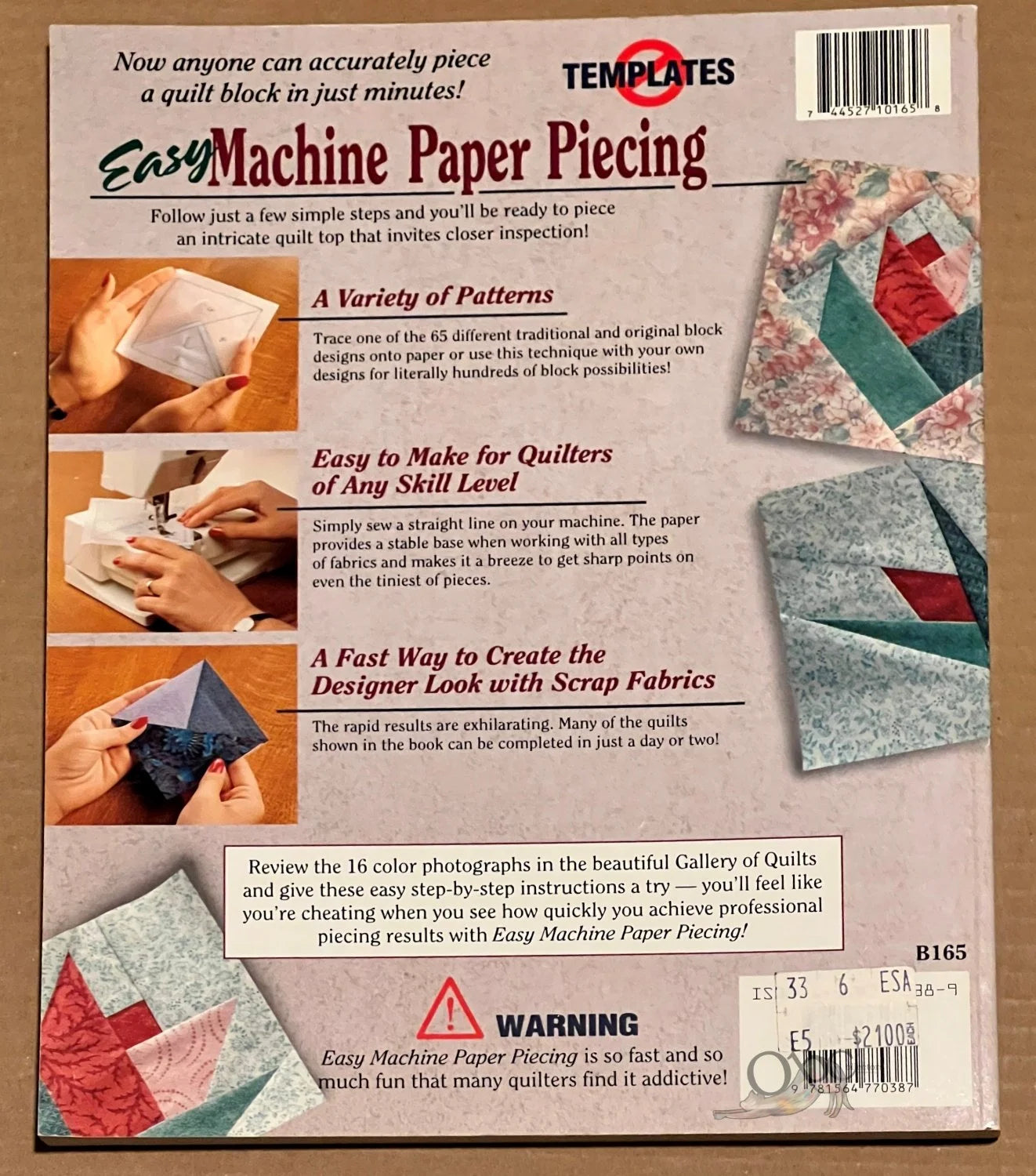 Easy Machine Paper Piecing by Carol Doak