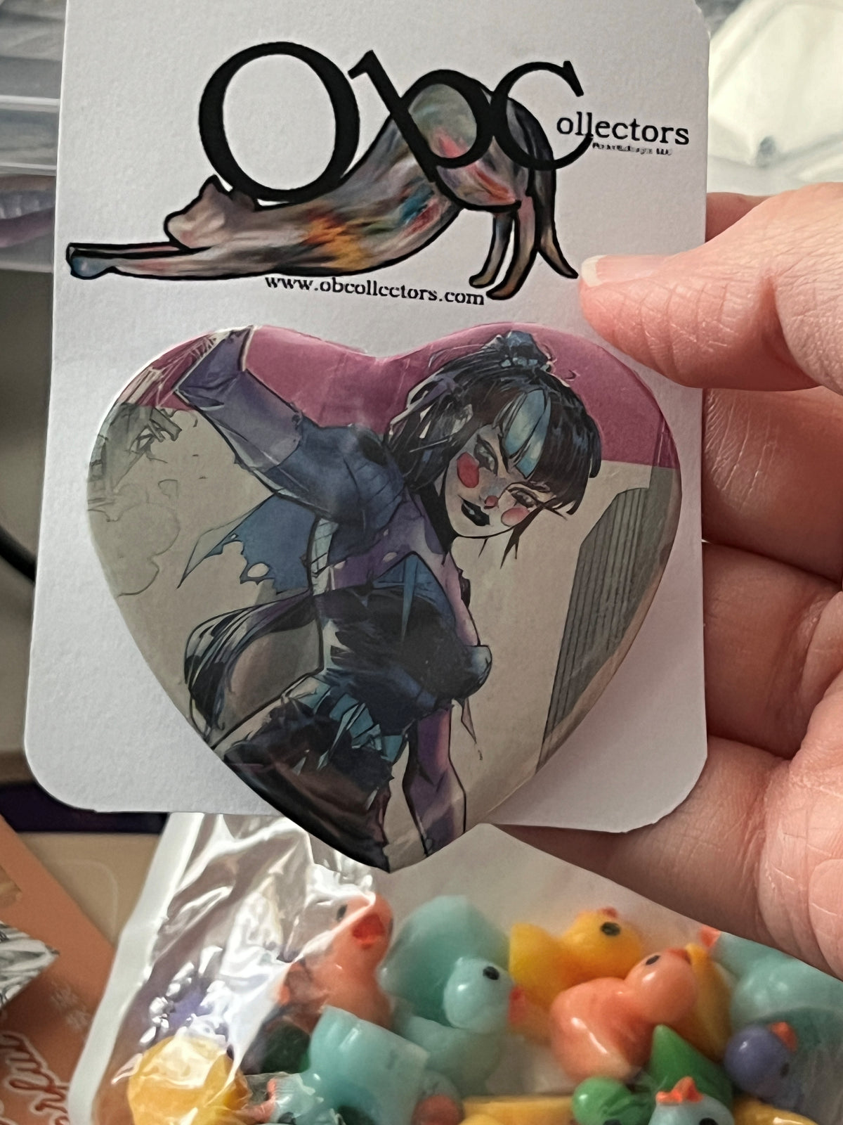 57mm Punchline Heart Button Pinback