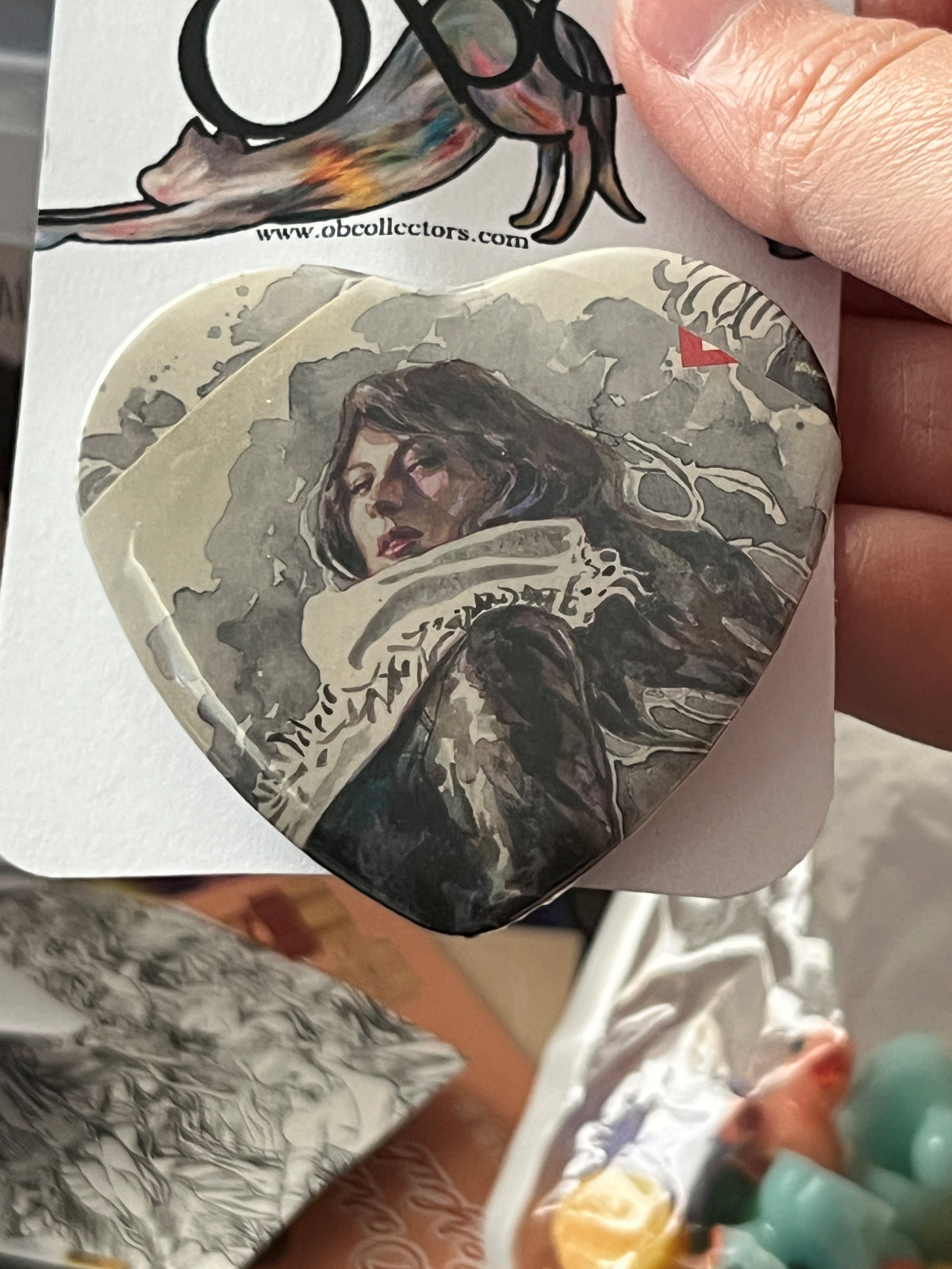 57mm Jessica Jones Heart Button Pinback