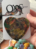57mm Warrior Damsel Heart Button Pinback