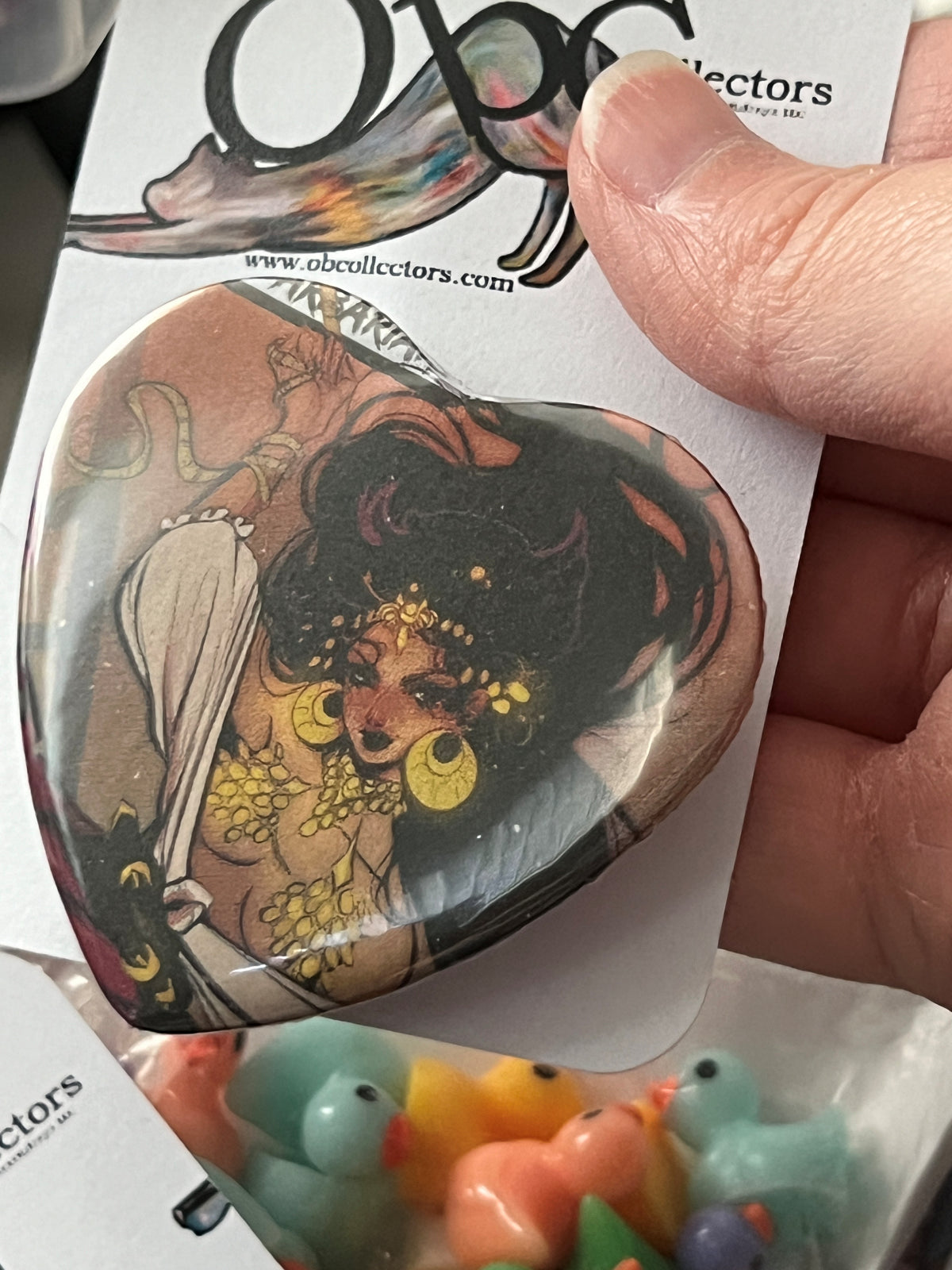 57mm Belit the Pirate Queen Heart Button Pinback