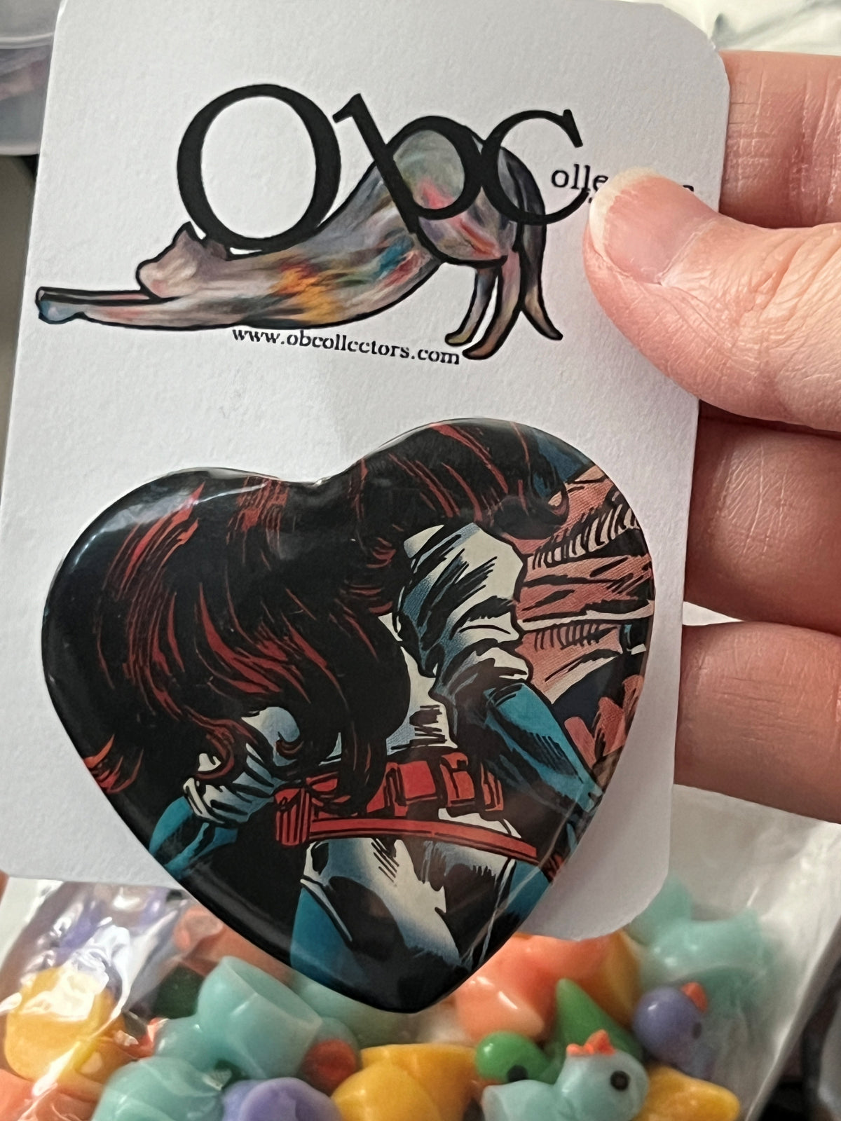 Custom Buttons Made to Order! Heart OOAK Button Pinback