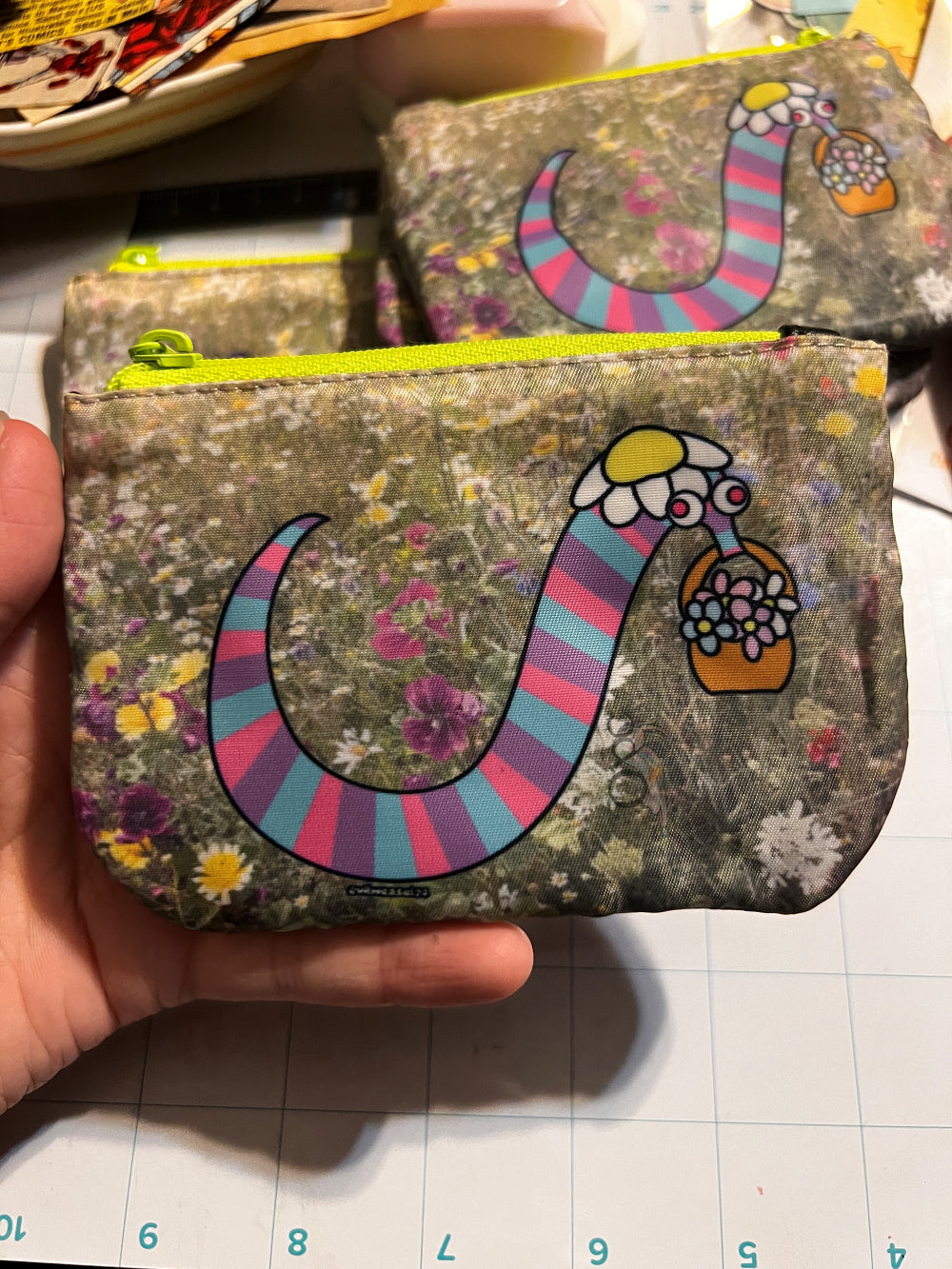 Frolic through the Flowers with Sherbert Large Coin Purse