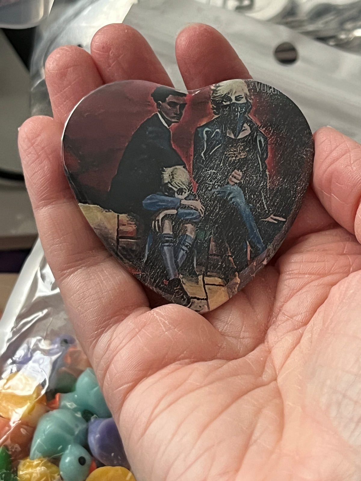 57mm The Slaughters Heart Button Pinback