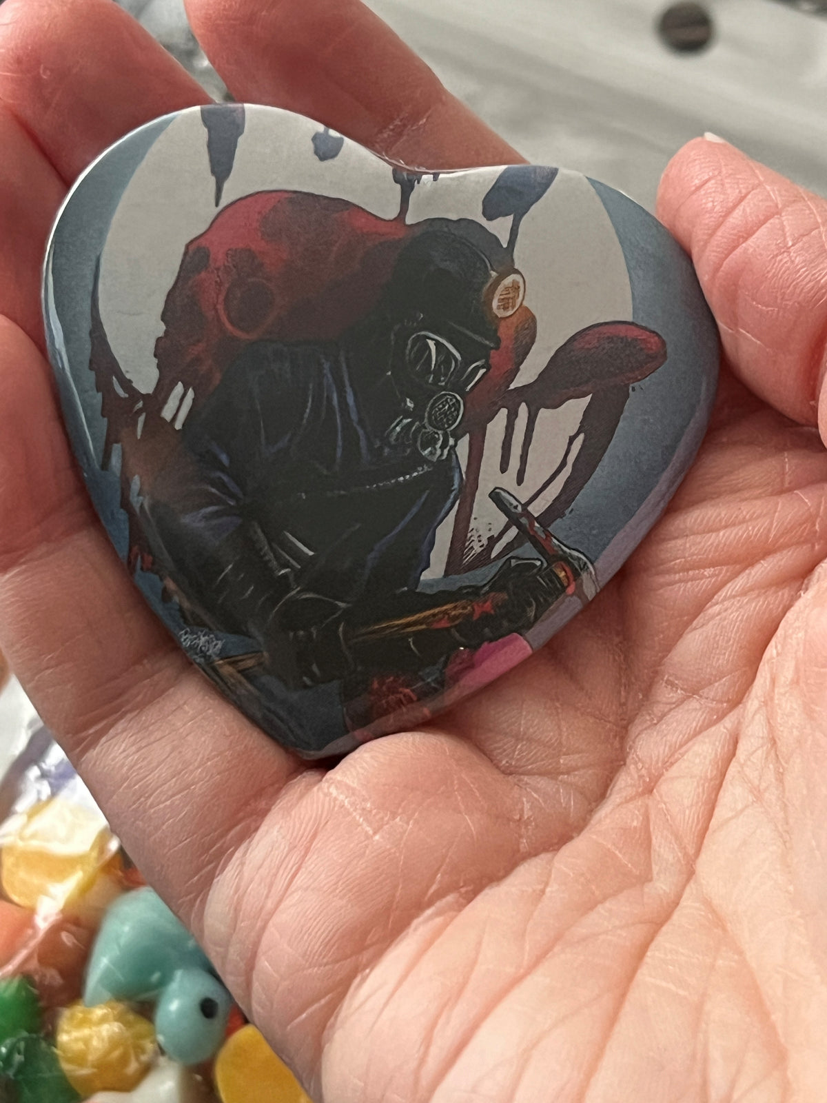 57mm My Bloody Valentine Heart Button Pinback