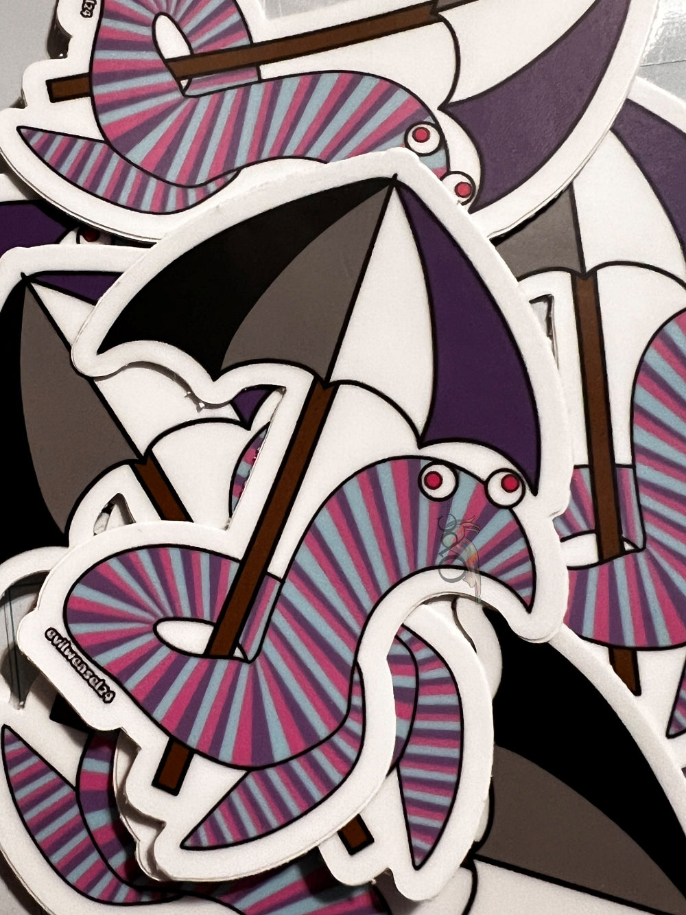 Ace Pride Umbrella Sherbert 2.5" Sticker