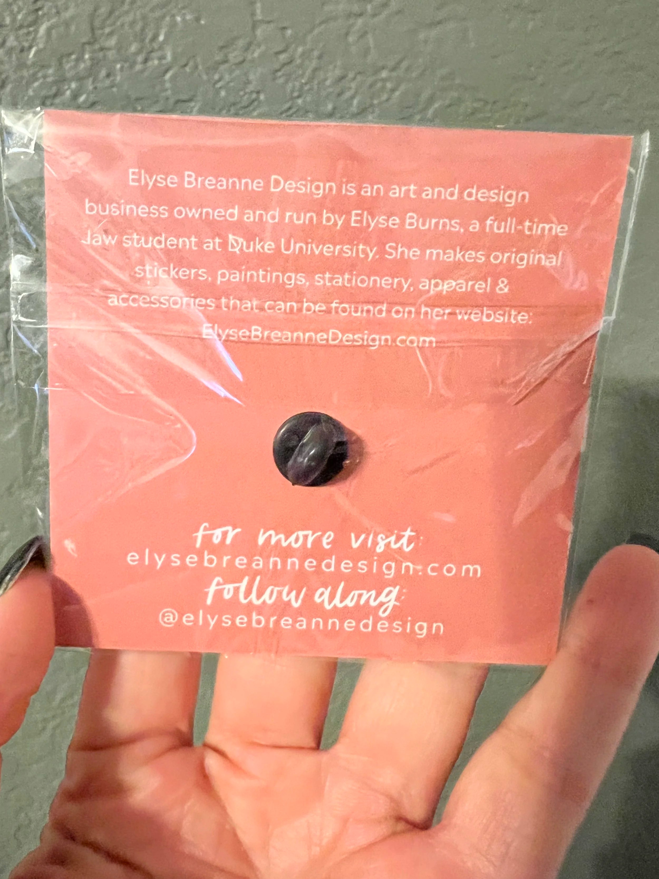 Stack of Books Enamel Pin 1x1in.