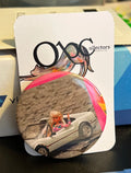 52mm Corvette (~2.25") OOAK Button Pinback