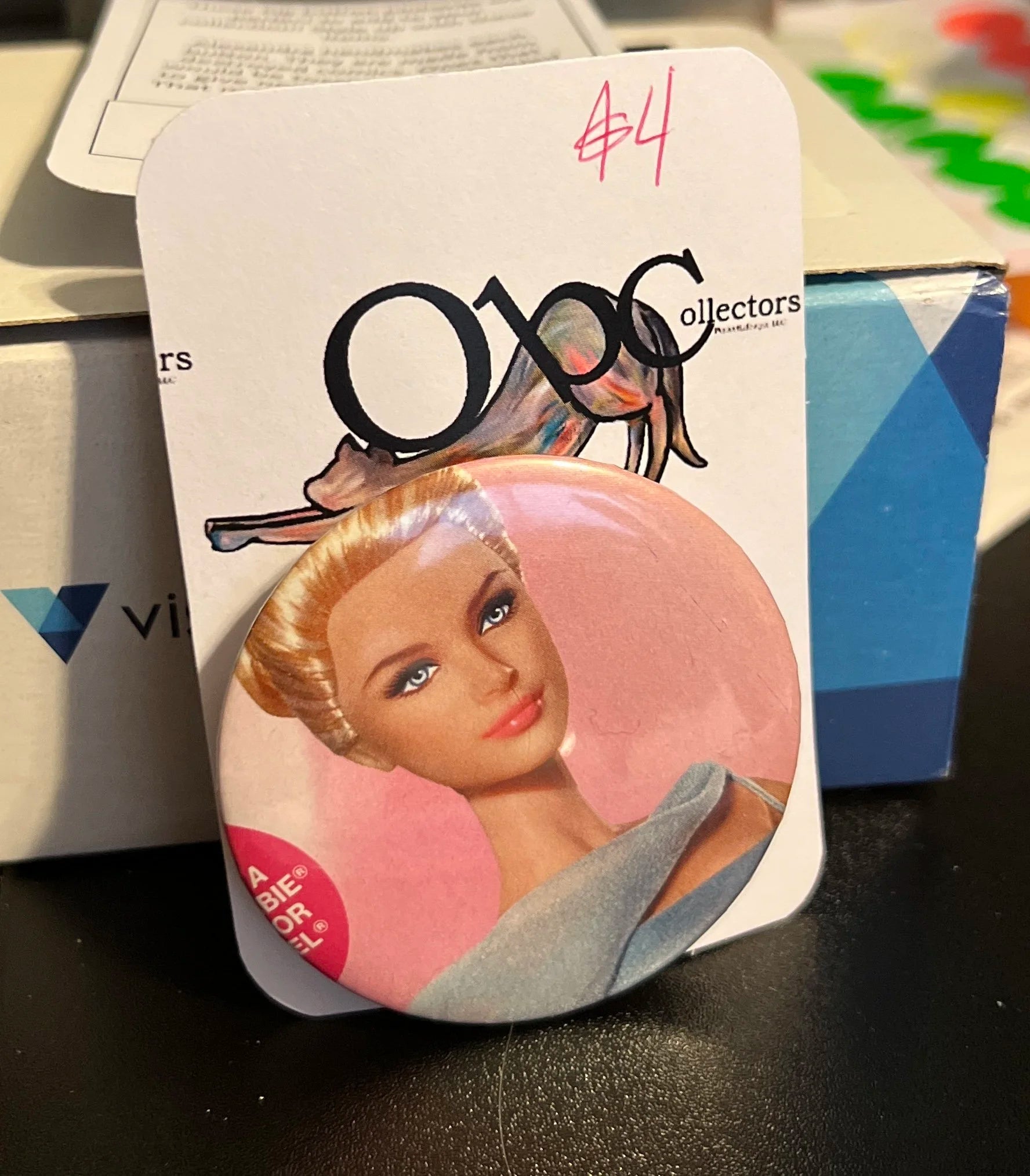 52mm Icon in Blue OOAK (~2.25") Button Pinback