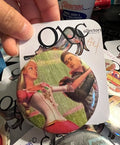 52mm Dancing Princess with Prince OOAK (~2.25") Button Pinback