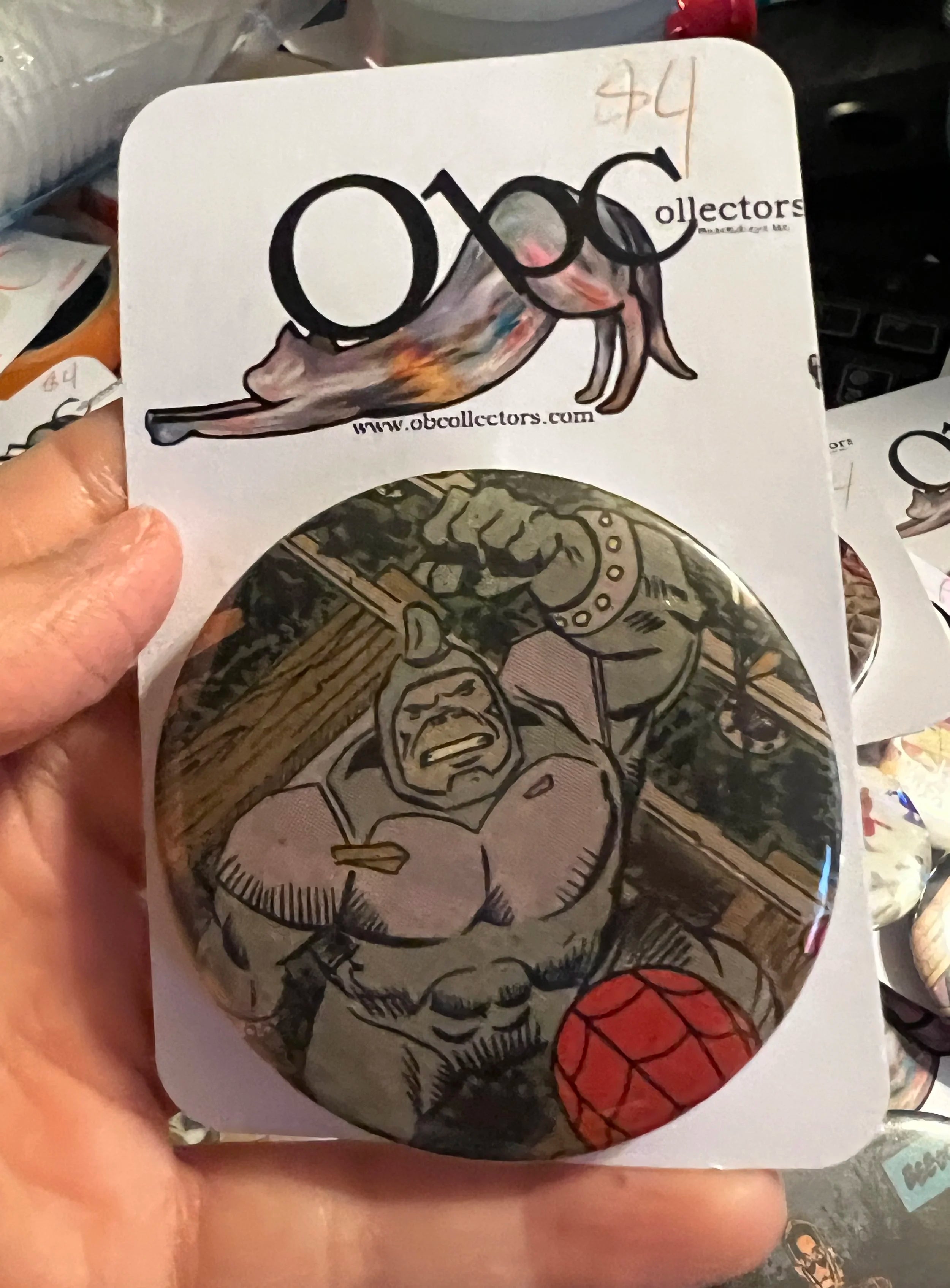 52mm The Rhino OOAK (~2.25") Button Pinback