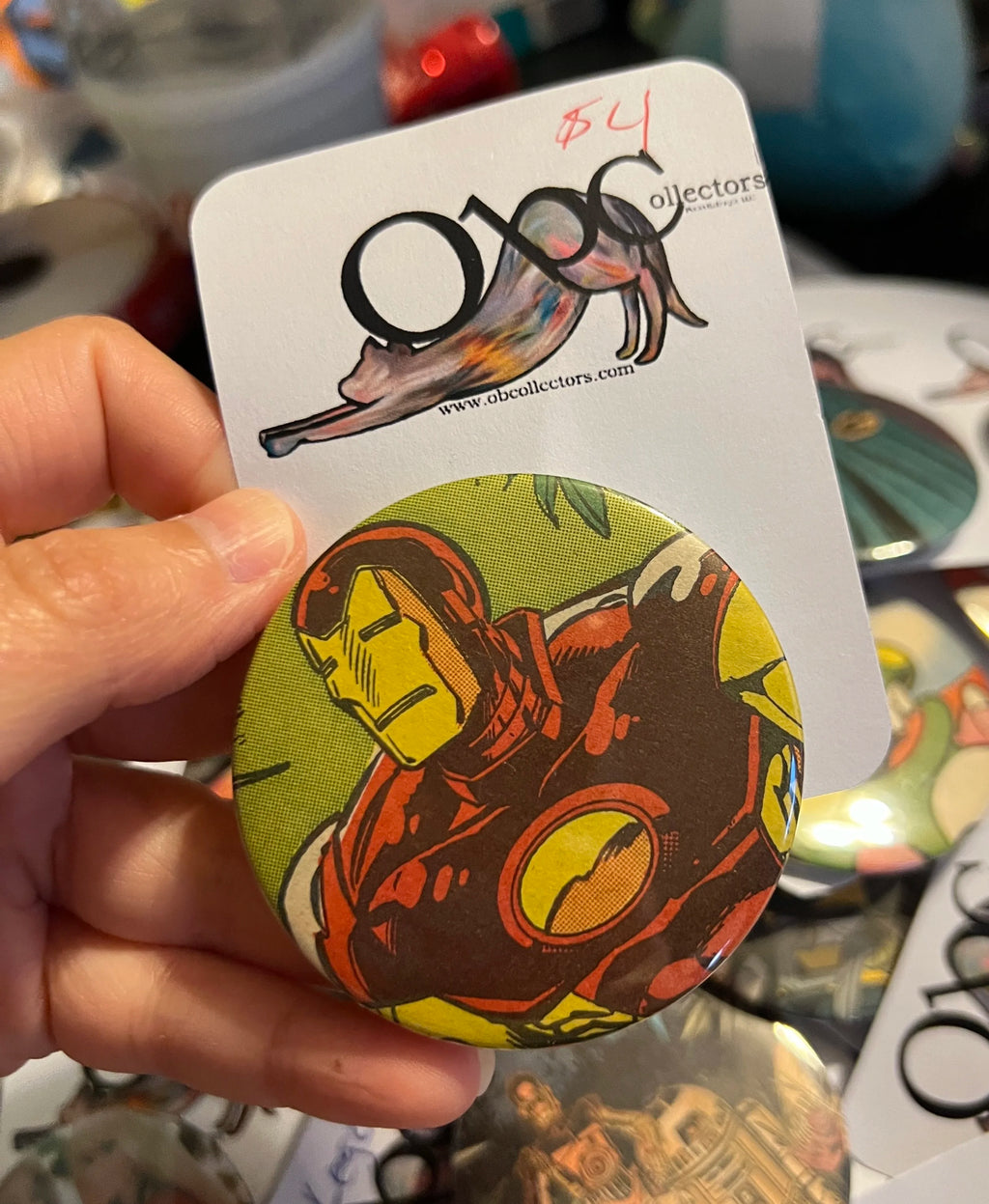 52mm Iron Man OOAK (~2.25") Button Pinback