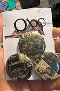 32mm 3-pack B&W Western OOAK (~1.25") Button Pinback