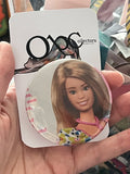52mm Down Syndrome Fashionista Doll OOAK (~2.25") Button Pinback