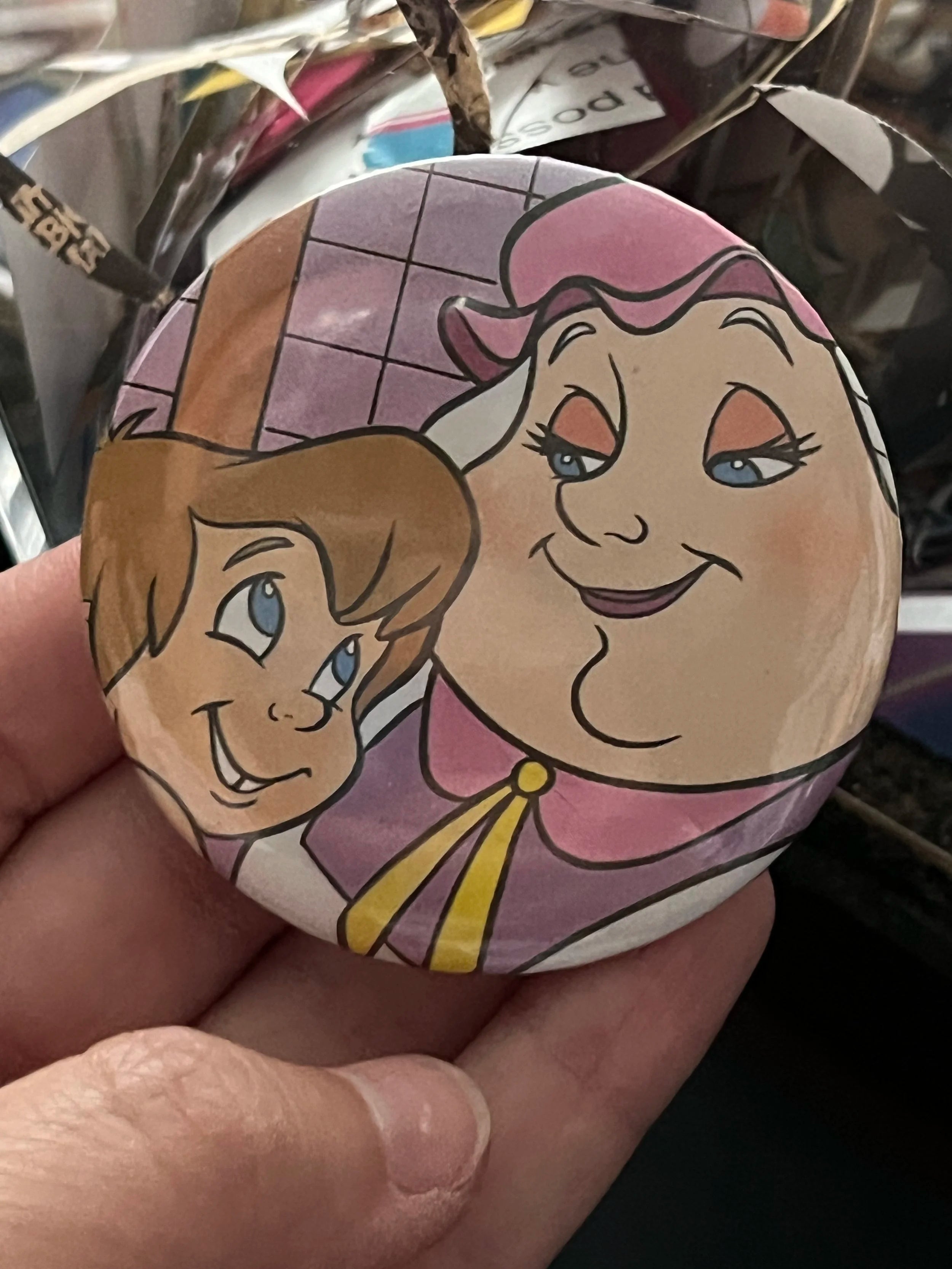 52mm 6-Pack Magical Talking Furniture OOAK (~2.25") Button Pinback