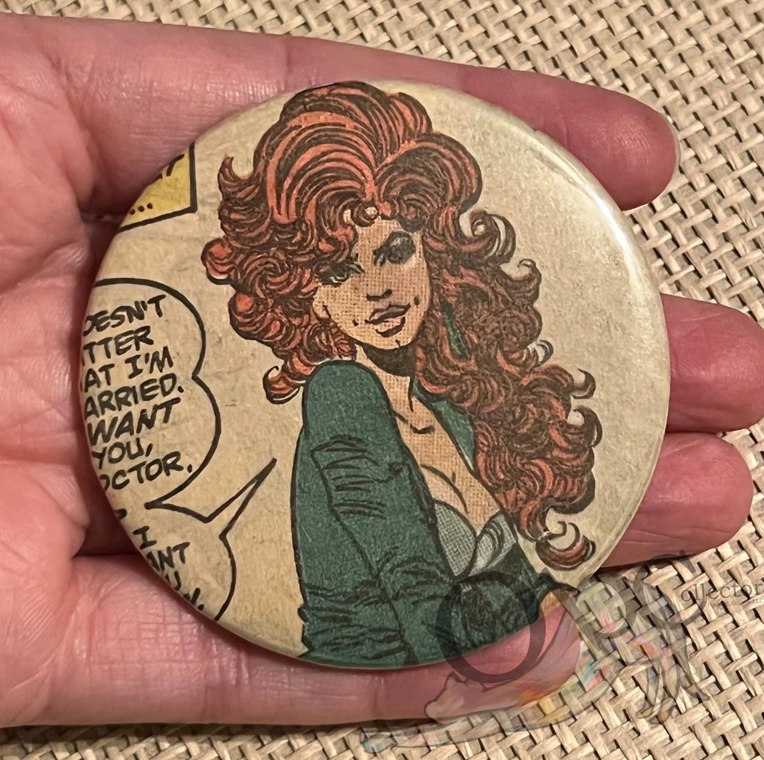 Mary Jane Watson Parker 2.28" OOAK Pocket Mirror