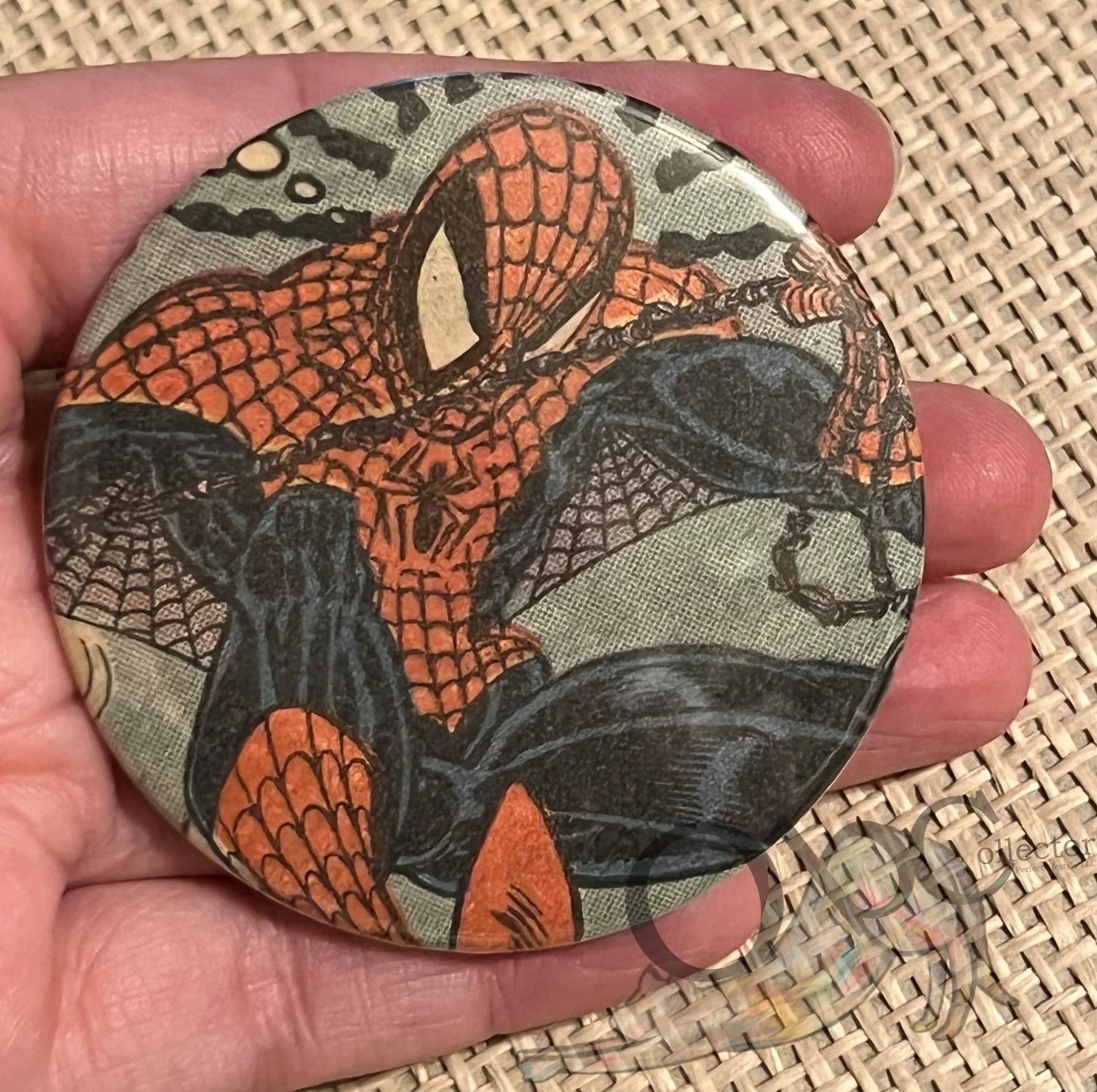 Spider-Man Spidey Sense is Tingling 2.28" OOAK Pocket Mirror