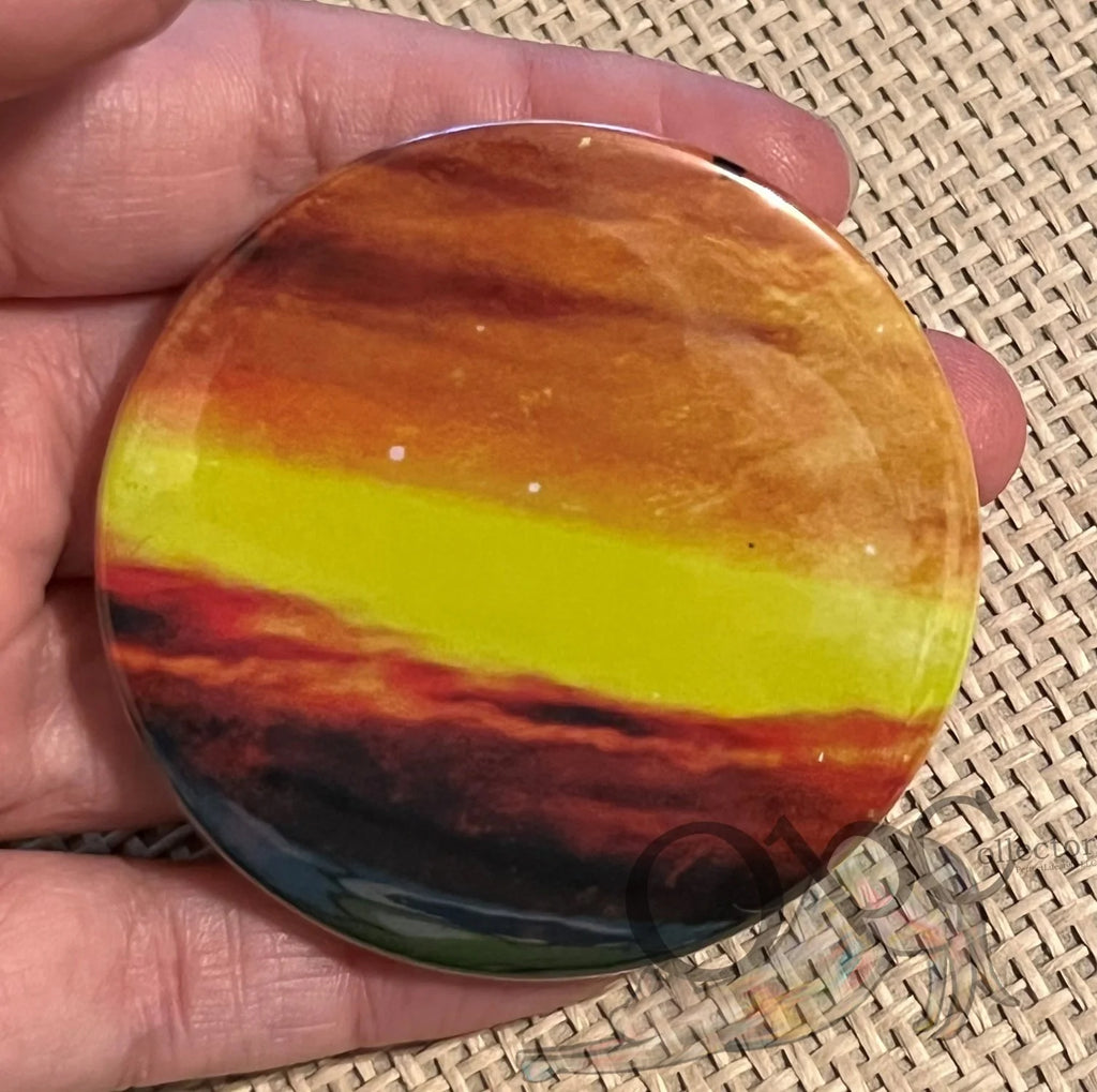 Celestial Inspired 2.28" OOAK Pocket Mirror