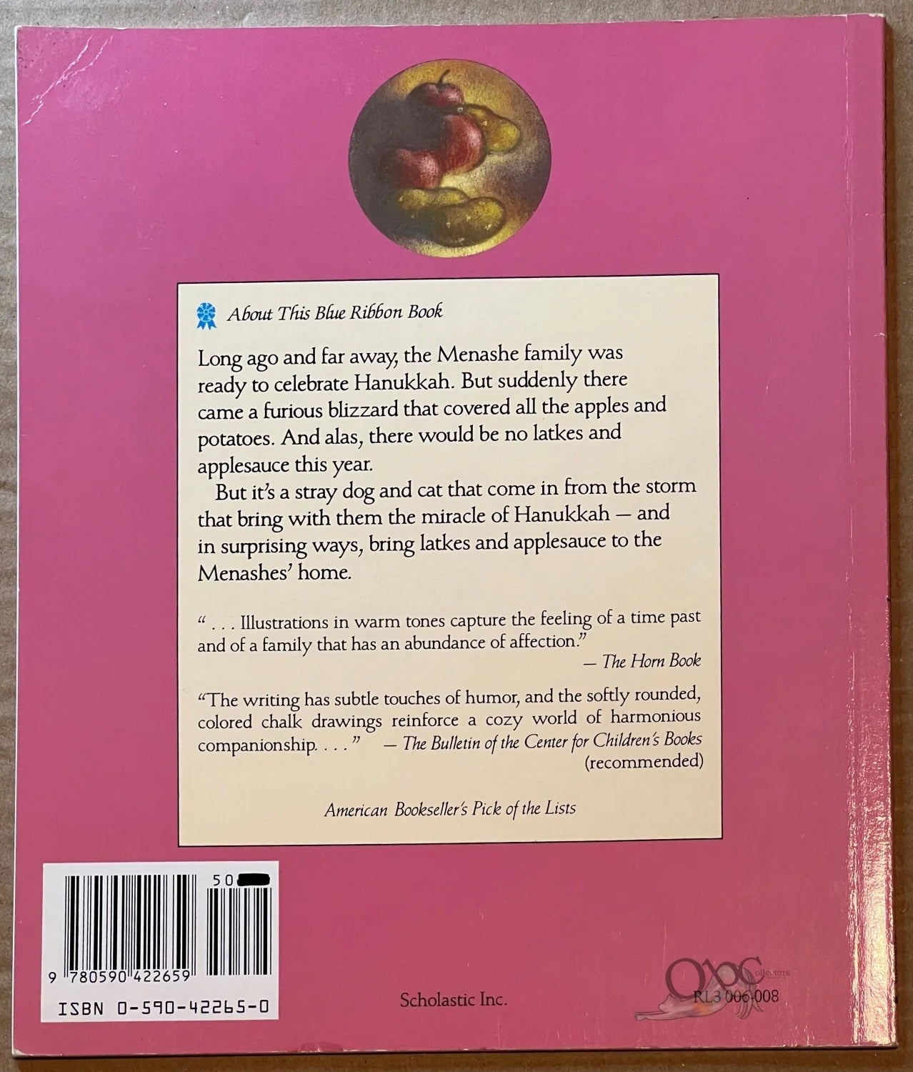 Latkes and Applesauce A Hanukkah Story by Fran Manshkin illusustrated by Robin Spowart