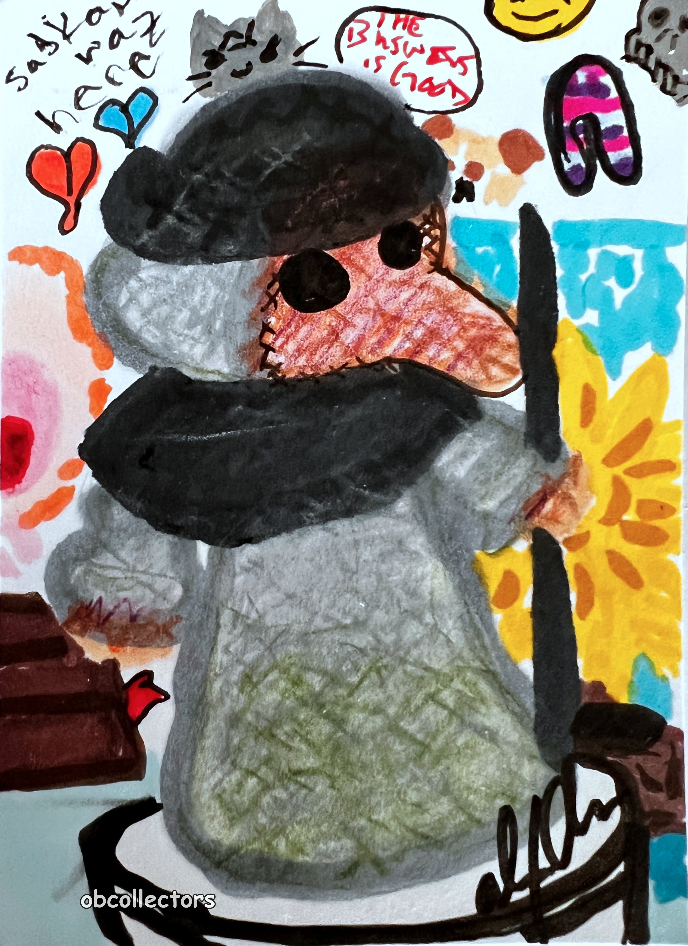 Plague Doctor 3" Sticker