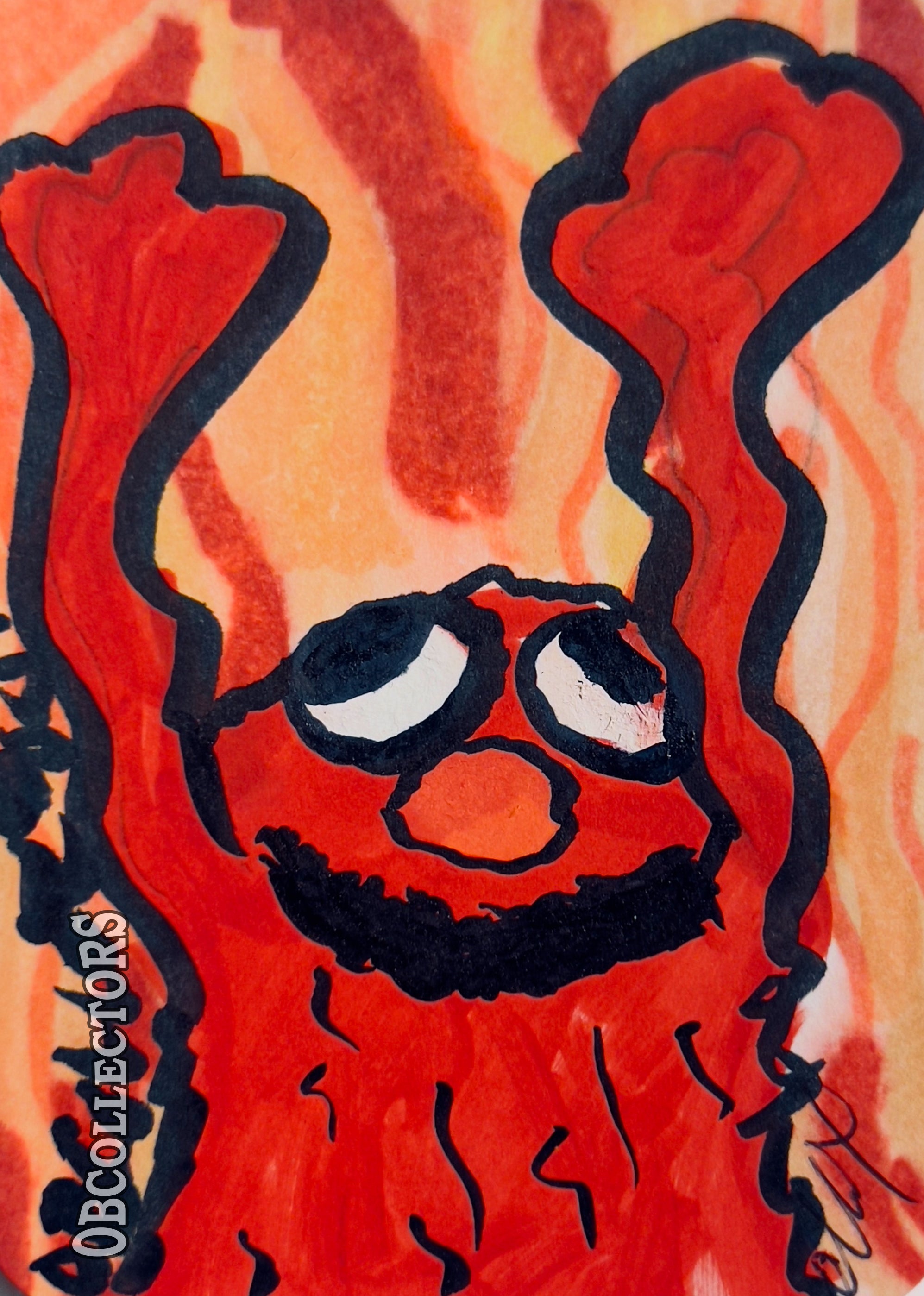 RISE says the Little Red Monster 2.5" Sticker