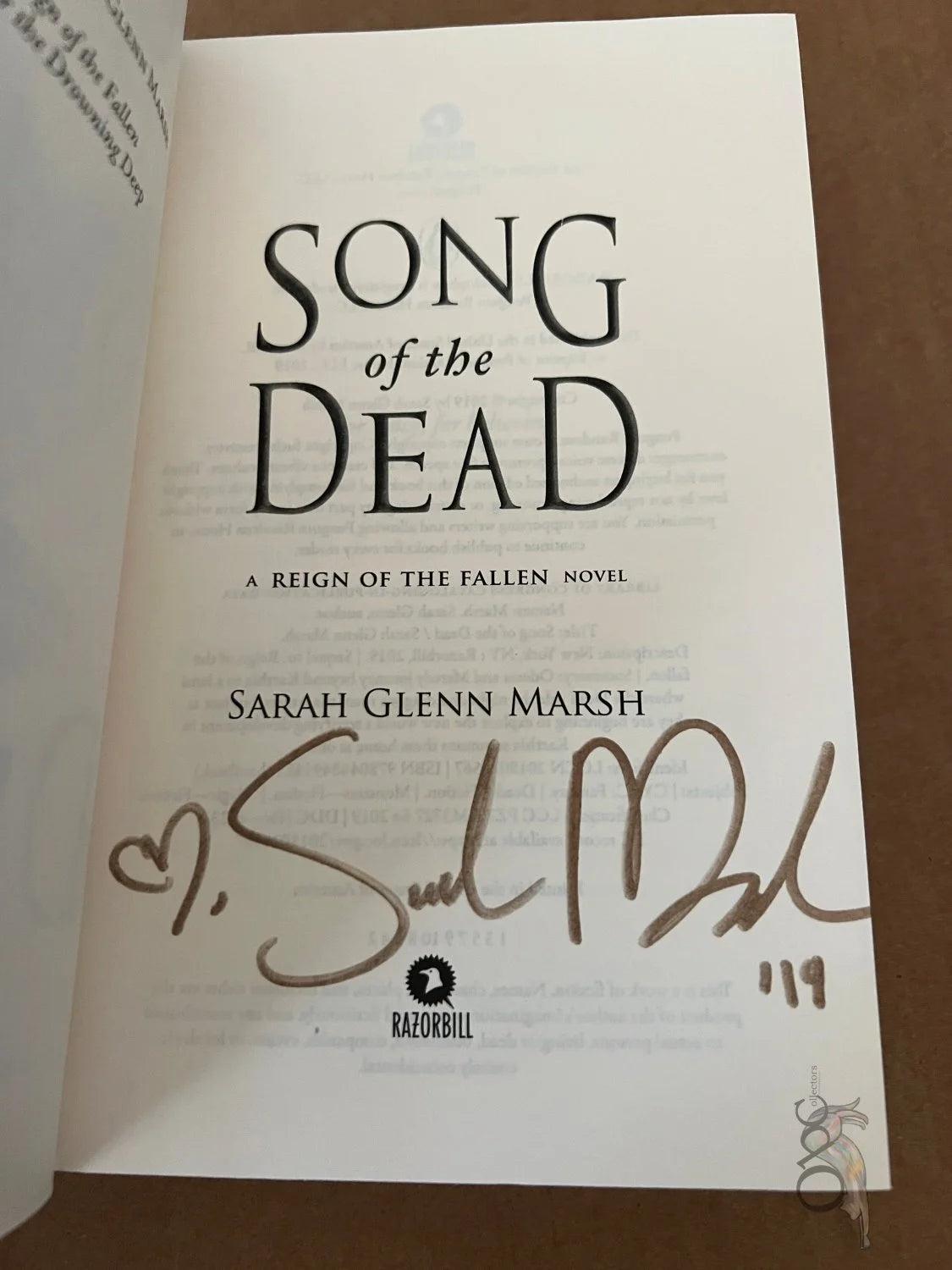Song of the Dead (Reign of the Fallen #2) by Sarah Glenn Marsh